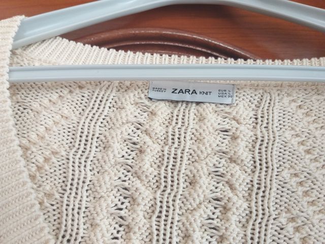 JERSEY CINTAS ZARA TL OVERSIZE NUEVO