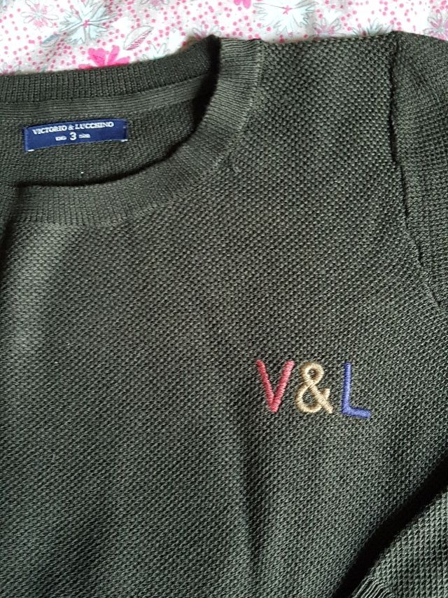 Jersey NUEVO verde botella de Vitorio & Lucchino