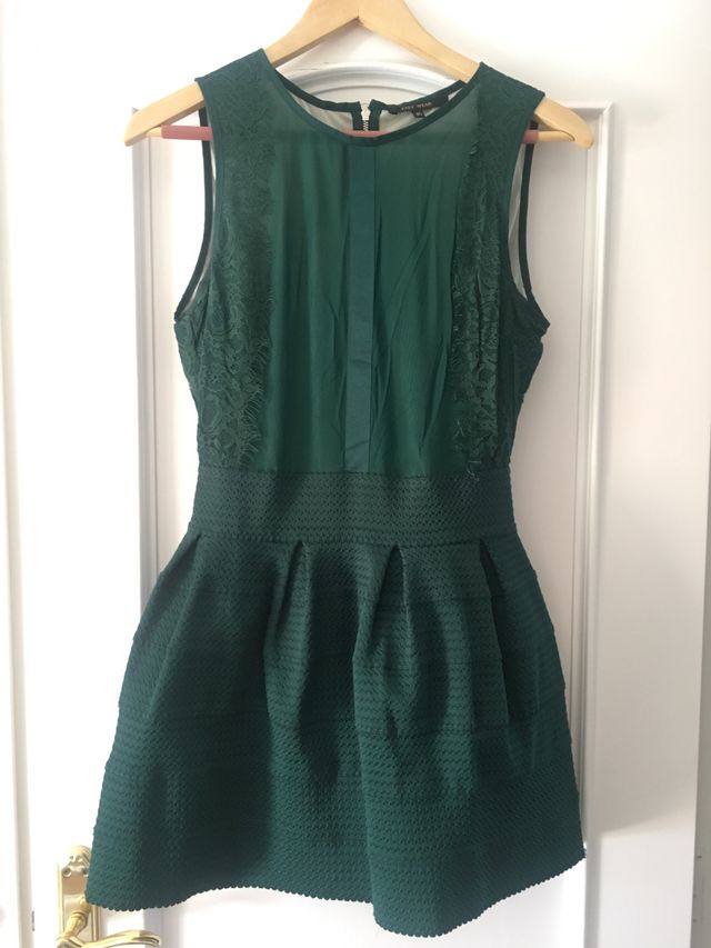 Vestido precioso verde botella