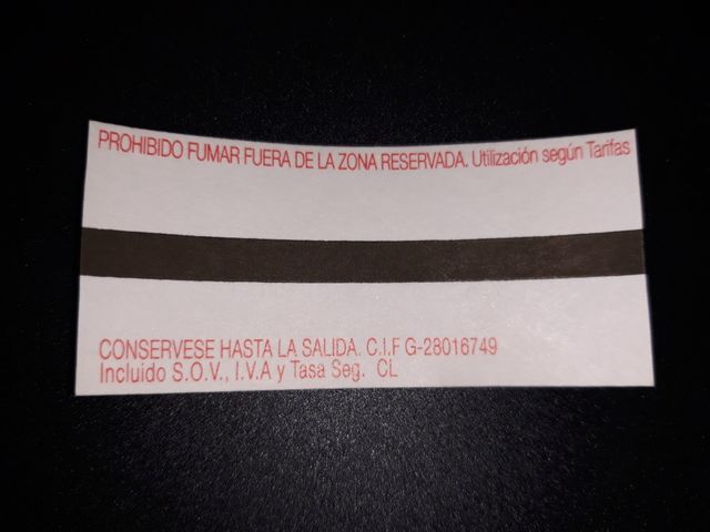 Billete Renfe Boda Real conmemorativo