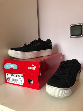 puma plataforma negras