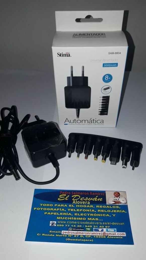 ALIMENTADOR UNIVERSAL 3000 mAh 5V/15W NUEVO