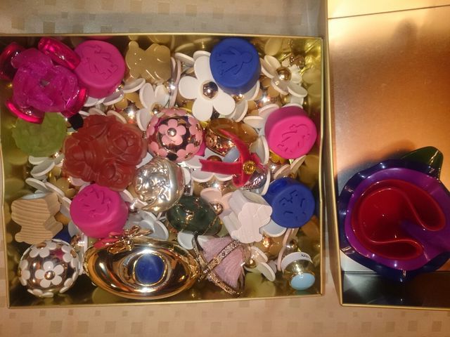 tapones perfumes colección , tapón frasco colonia