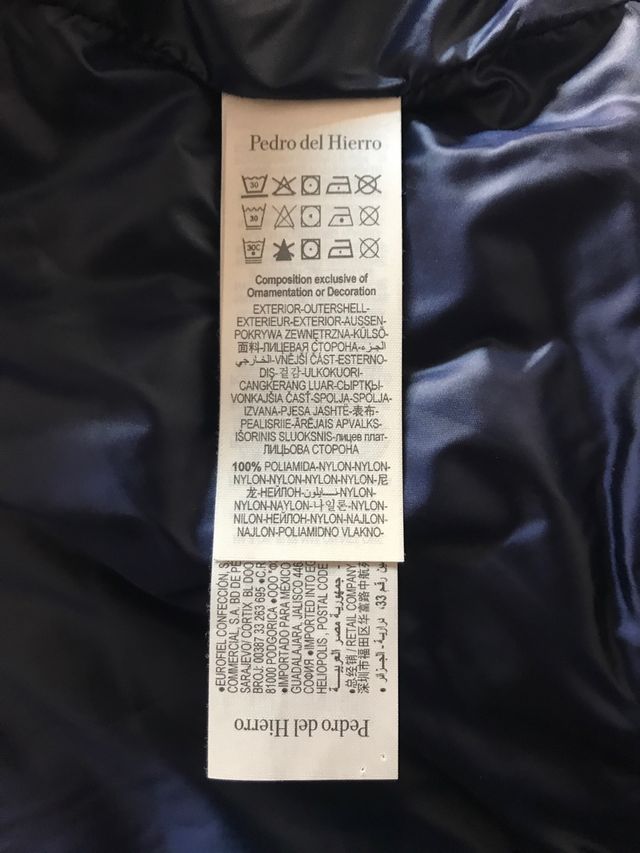 Chaqueta de plumas Pedro del Hierro