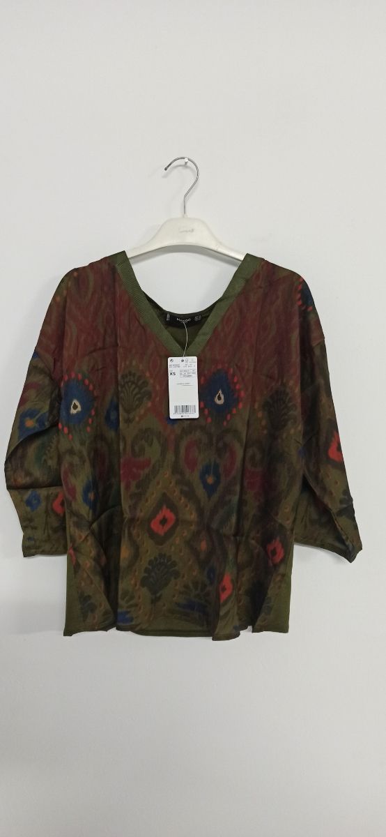 T-shirt con stampa combinata MANGO NEW XS chem