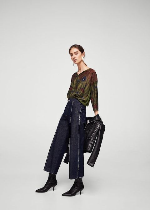 T-shirt con stampa combinata MANGO NEW XS chem