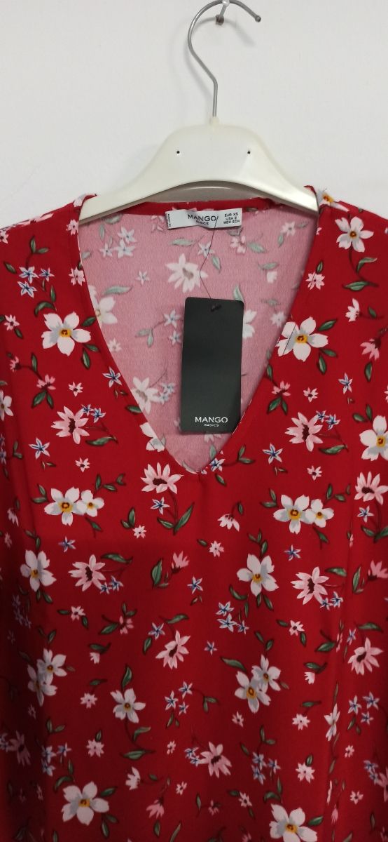 MANGO Abito corto con scollo a V Nuovo