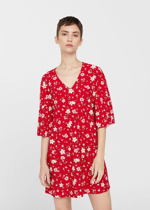 MANGO Abito corto con scollo a V Nuovo