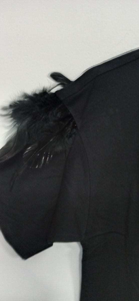 T-shirt MANGO Feather Scollo tondo Manica corta S