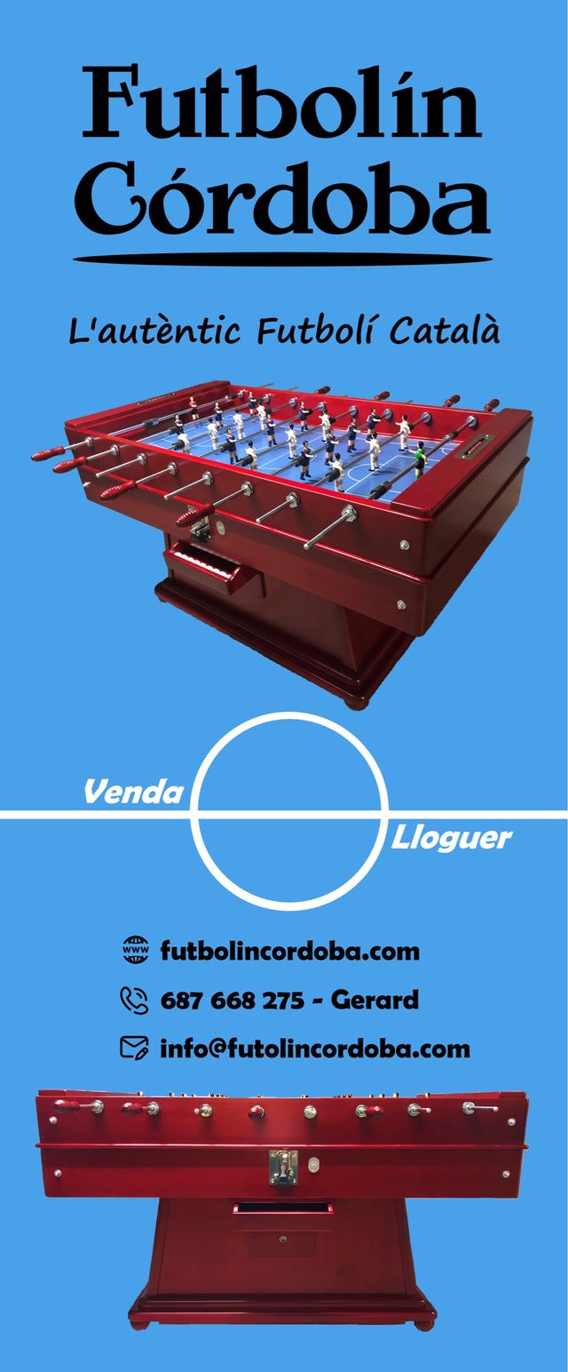 Futbolín catalán Córdoba NUEVO