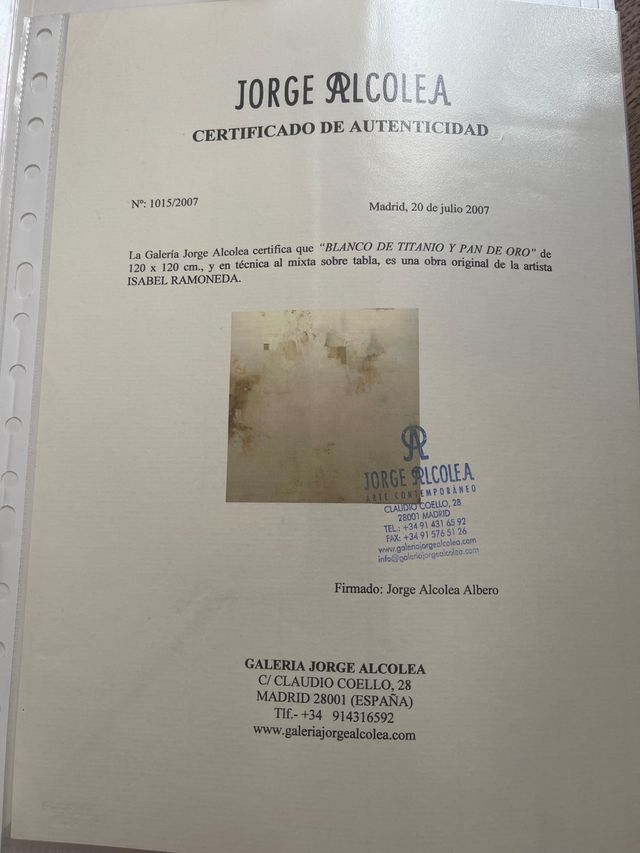 Óleo Isabel Ramoneda