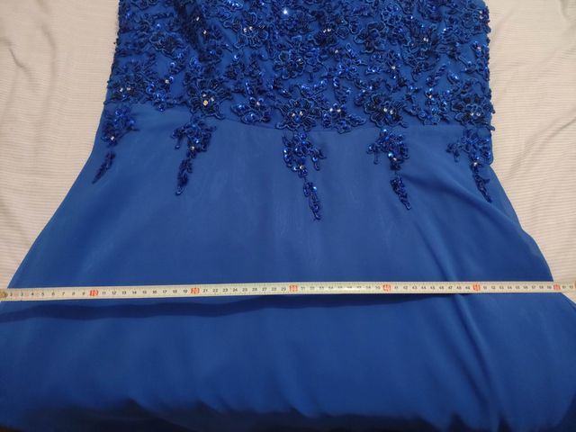 Vestido invitada boda azul talla 46 como nuevo