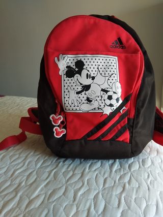 MOCHILA ADIDAS MINNIE NEGRO/ROJO NIÑA