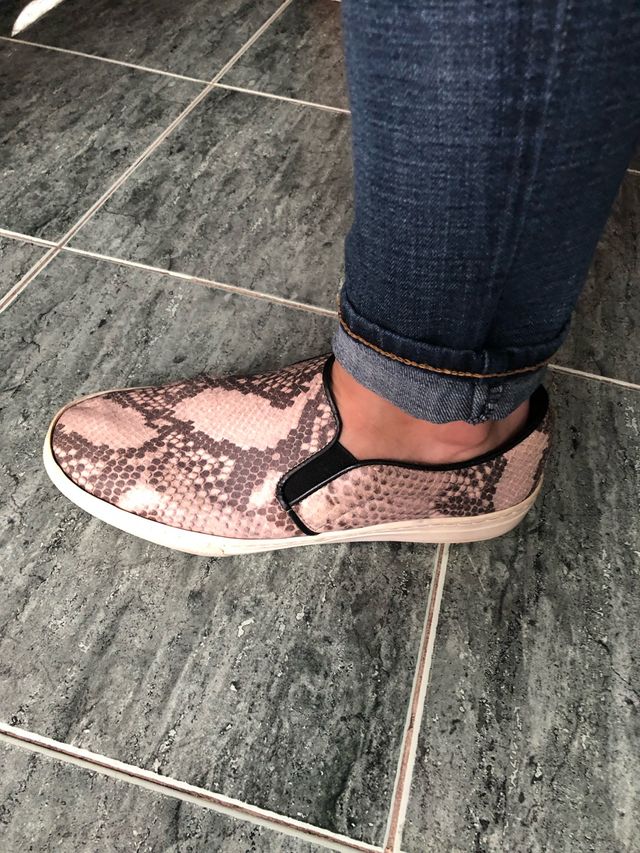 Zapatillas piel serpiente