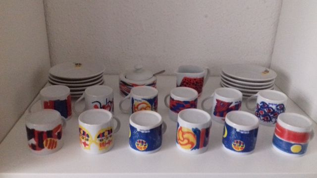 juego de café de 27 piezas    BARCELONA  CF