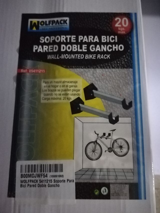 soporte para bicicleta doble gancho