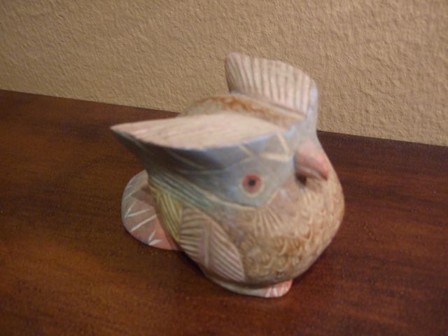 Gufo in legno dipinto a mano