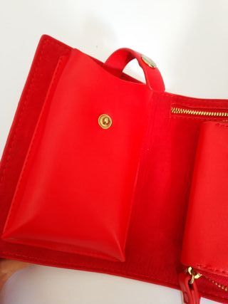 Zara 7 Segunda Bolso Con Por De Rojo Mini Mano Tachuelas WE9HDI2