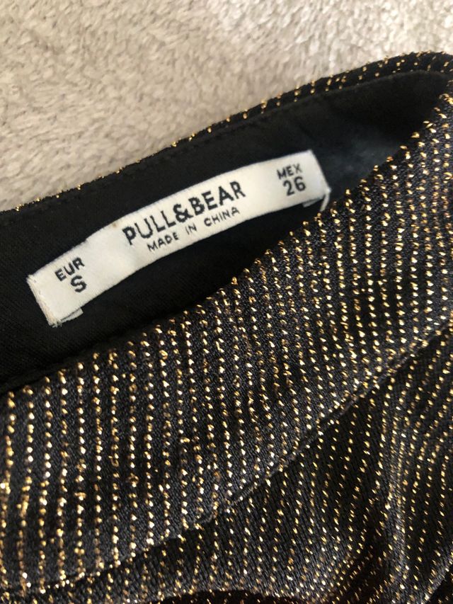 Mono largo oxford dorado PULL&BEAR