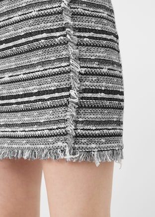 MANGO Falda jacquard algodón NUEVA T:38