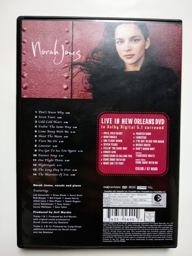 NORAH JONES - 'Come Away With Me' Deluxe CD + DVD