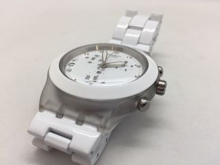 Reloj 79 De Mano Irony 95 Blanco Swatch Segunda € En Diaphane Por TFJuKcl13