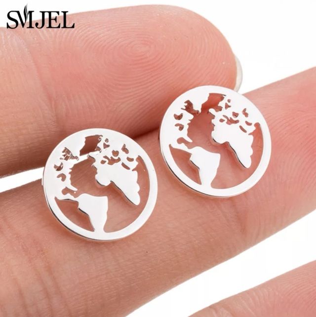 🌏Pendientes Acero