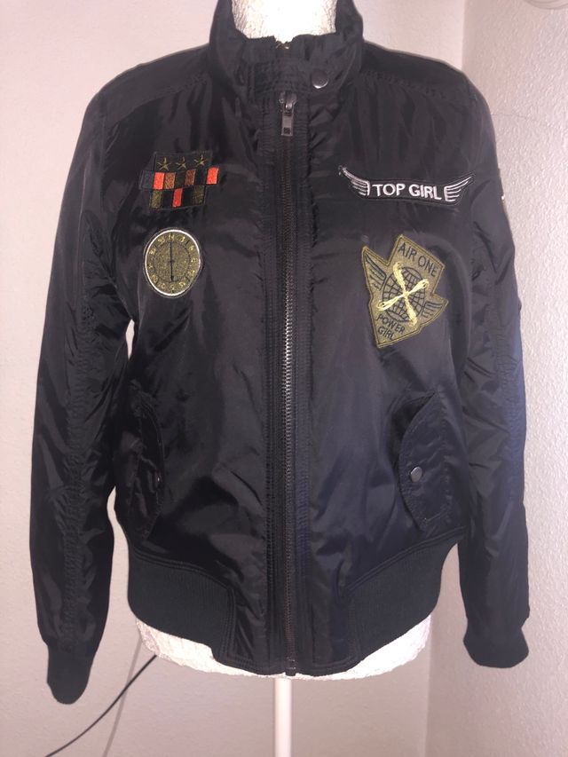 Cazadora corta aviador