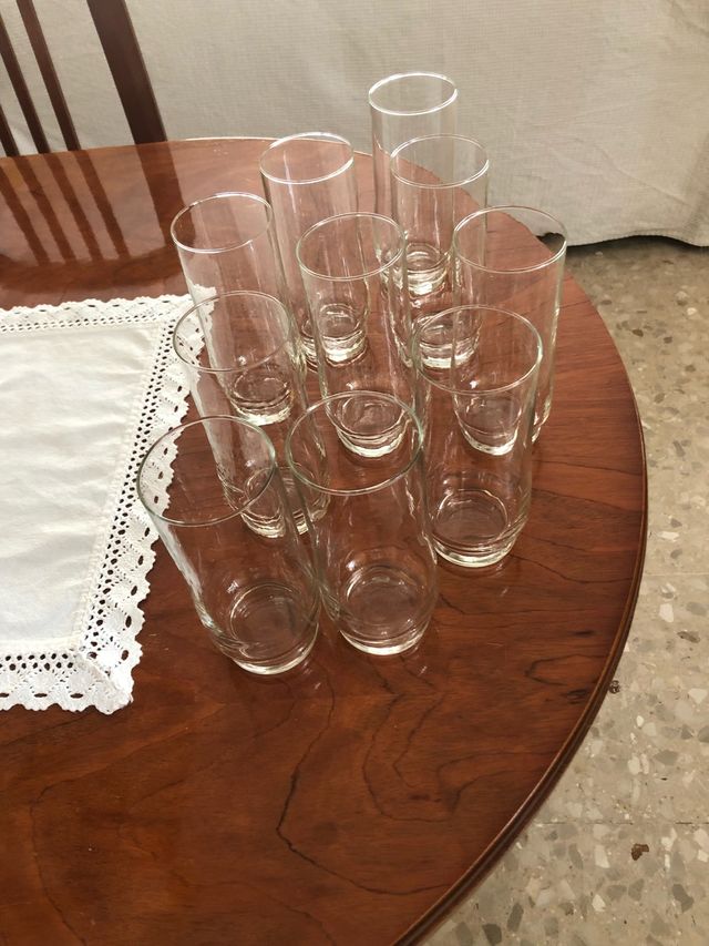 10 vasos de Cubata de Cristal