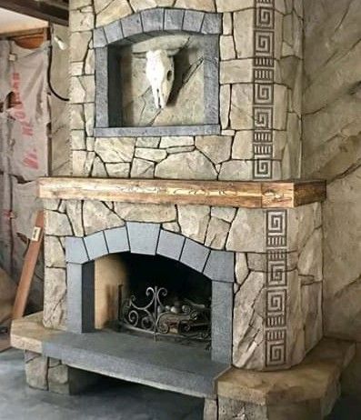 Chimenea de piedra artificial de segunda mano por 180 € en Madrid en