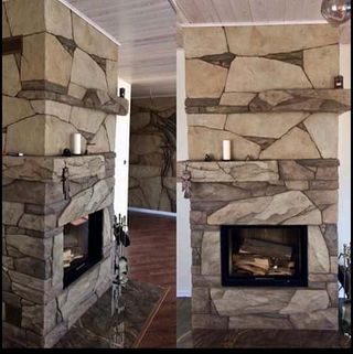 Chimenea de piedra artificial de segunda mano por 180 € en Madrid en