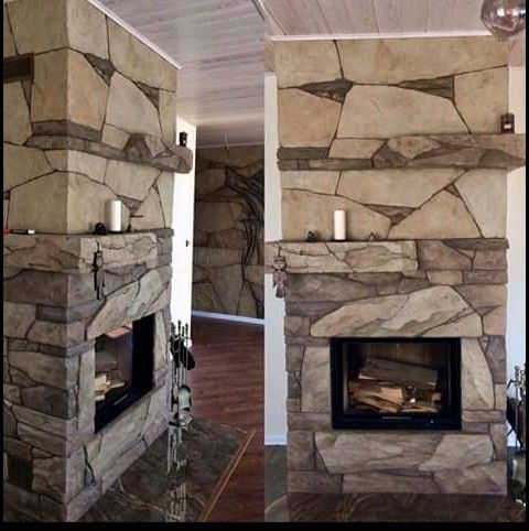 Chimenea de piedra artificial de segunda mano por 180 € en Madrid en