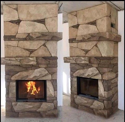 Chimenea de piedra artificial de segunda mano por 180 € en Madrid en