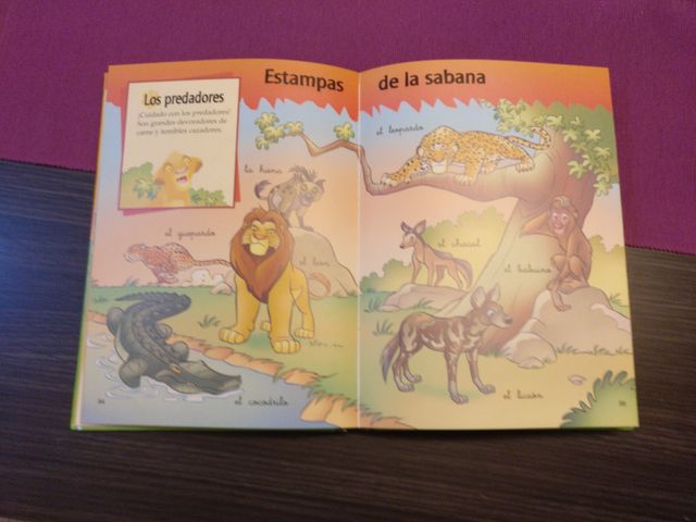 Lote de 2 libros de animales y Disney