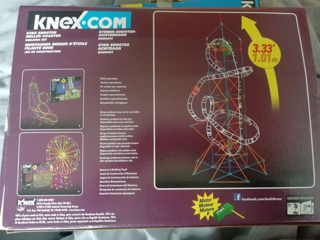 knex montaña rusa