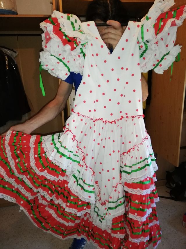Traje de flamenca niña