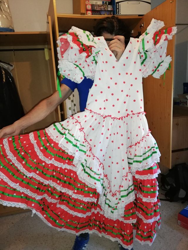 Traje de flamenca niña