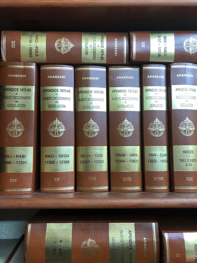 Apendices de Diccionario de legislación 1975/85