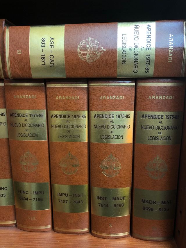 Apendices de Diccionario de legislación 1975/85