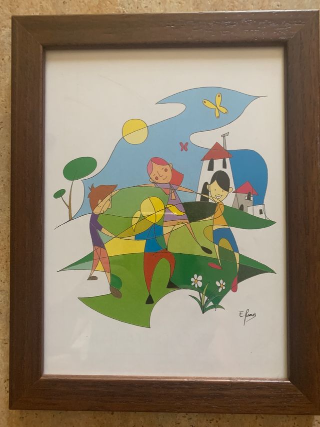 4 Cuadros habitación infantil (juegos infantiles)