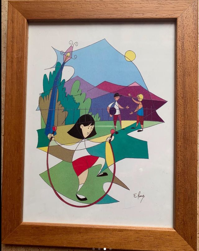 4 Cuadros habitación infantil (juegos infantiles)