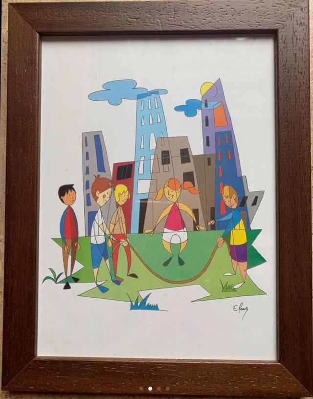 4 Cuadros habitación infantil (juegos infantiles)