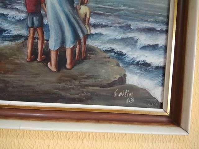 Óleo Emilio Campos Goitia datado año 63