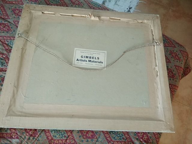 Óleo Emilio Campos Goitia datado año 63