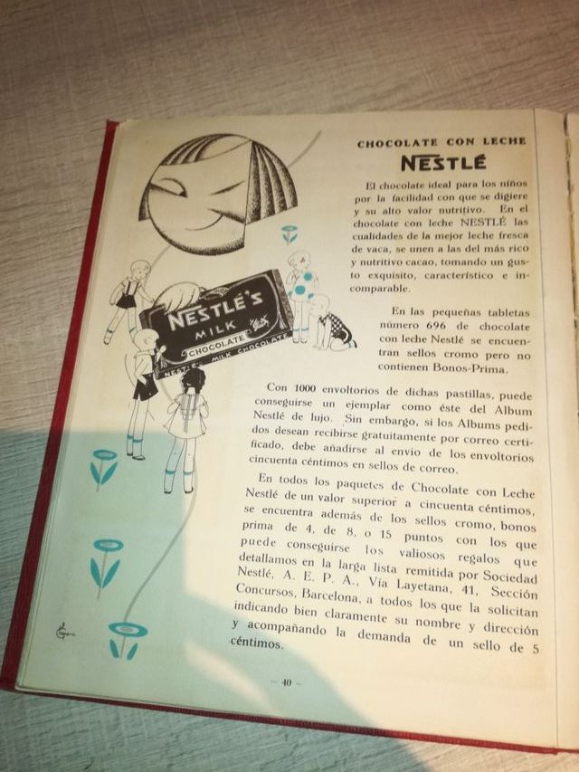 Álbum cromos NESTLE.