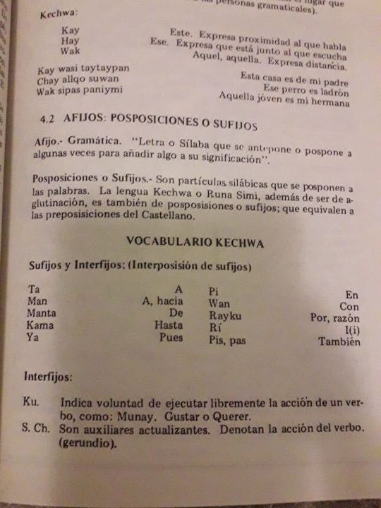 Kechwa - Método de aprendizaje