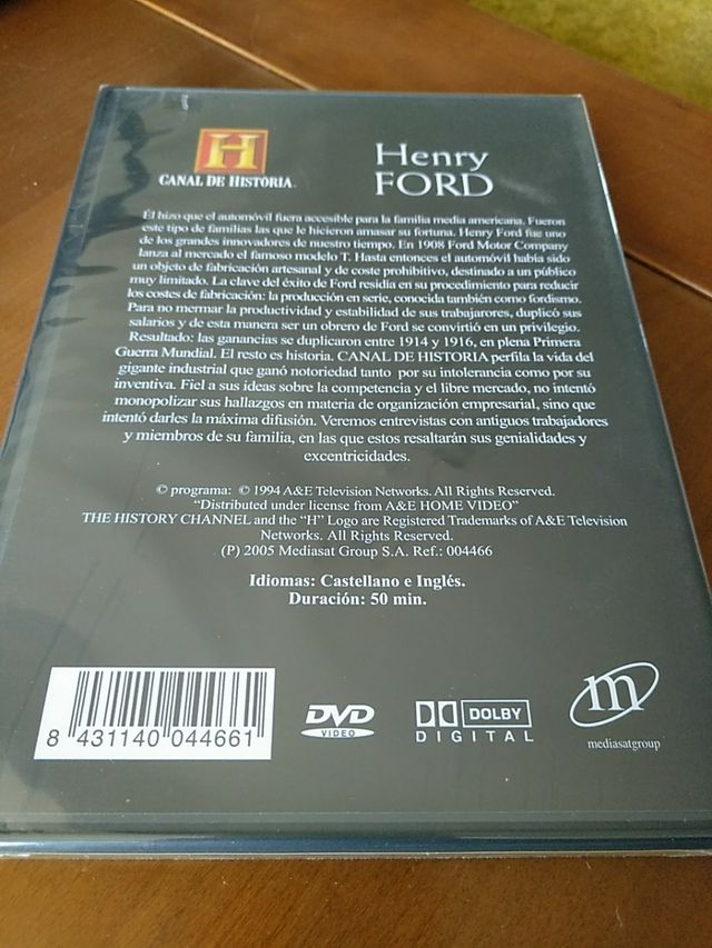 DVD Colección Grandes Biografías. The History Chan