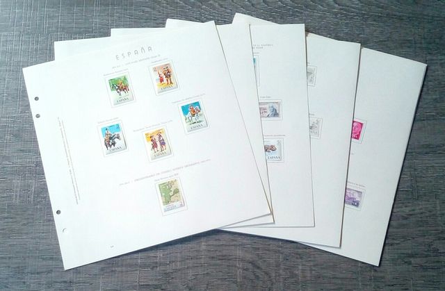 FOGLI FRANCOBOLLI 1978-2007 SPAGNA
