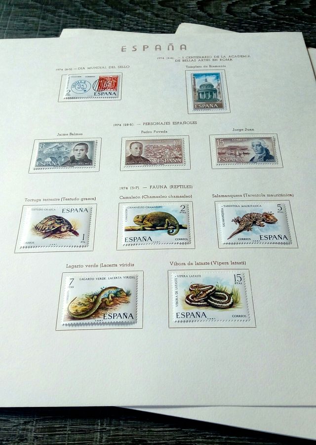 FOGLI FRANCOBOLLI 1978-2007 SPAGNA