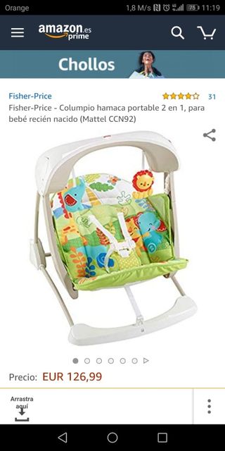 columpio hamaca 2 en 1 fisher price precio